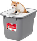IRIS USA Large Top Entry Cat Litter Box with 