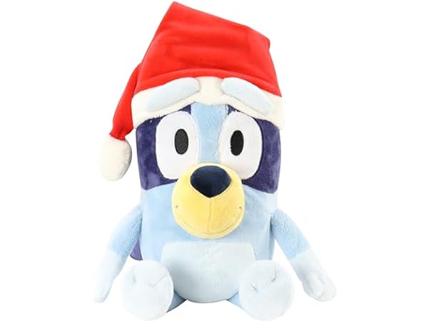 Animal Adventure Bluey with Santa Hat 12-in Plush