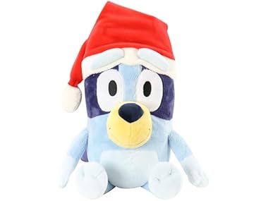 Animal Adventure Bluey with Santa Hat 12-in Plush