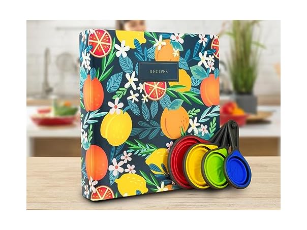 50 Page Recipe Binder & Measuring Cups