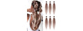 Pre-Stretched Braiding Hair 26" 6-Pack