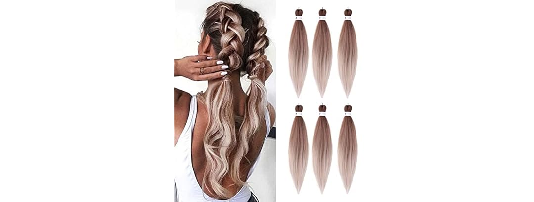 Pre-Stretched Braiding Hair 26" 6-Pack