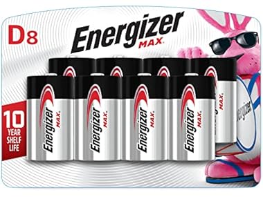 (8 PACK) Energizer MAX D Alkaline Batteries