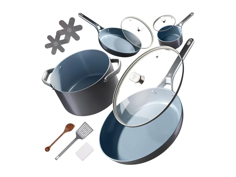 Greater Goods 12pc Ceramic Set, Gray