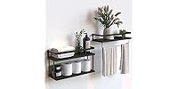 Wall Mounted Floating Shelves, 2+1 Tier