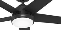 Hunter Fan 52" Matte Black I/O, CC52589