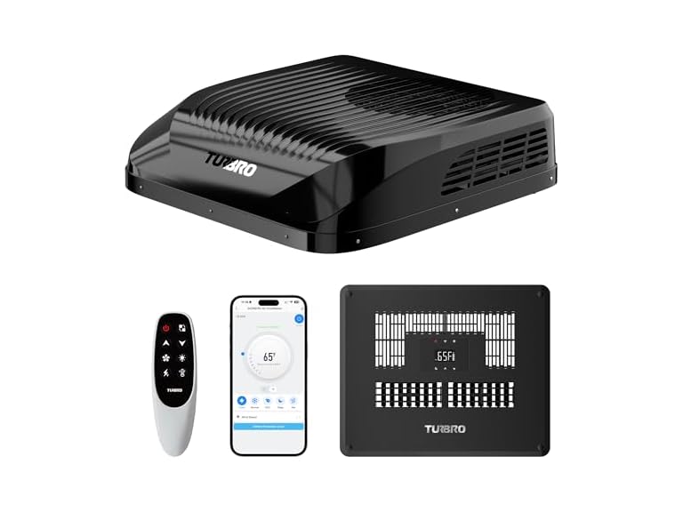 TURBRO Greenland-DC GLD09 RV AC, Black