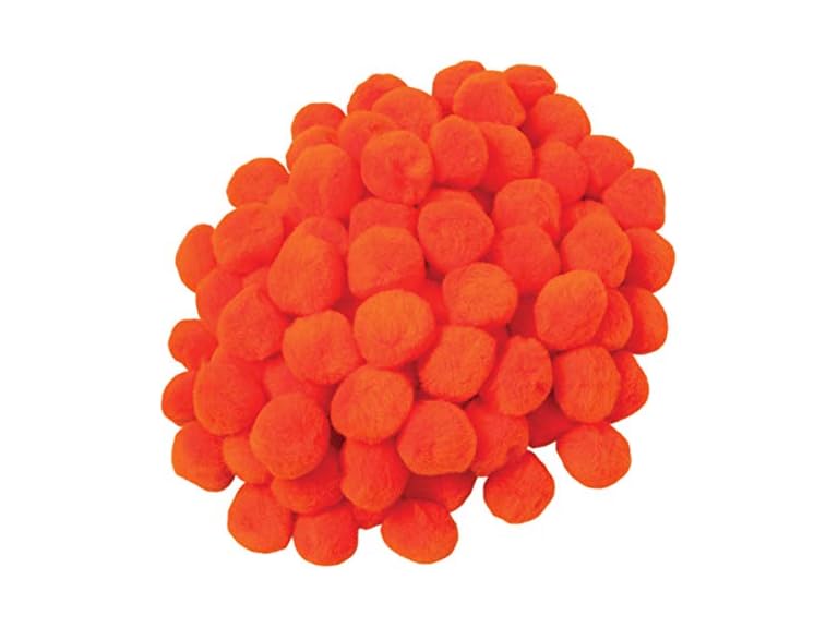 Creativity Street Pom Pons 100-Pc 1" Orange