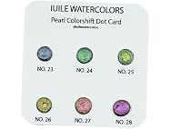 IUILE Handmade Watercolor Pearl Dot Card