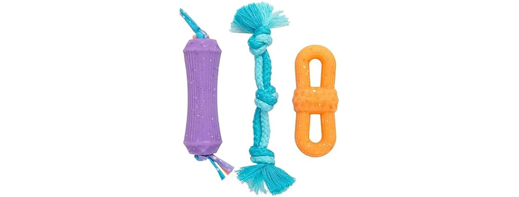 Pupstages Flex-Force Chew Dog Toys 3Pk