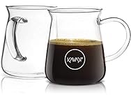 Kavako Glass Coffee Mugs 10oz Set of 6