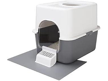 RIZZARI Large Cat Litter Box,Portable Cat Litter Box