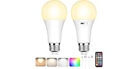 Yochoice Rechargeable Battery Operated Light Bulb with Remote