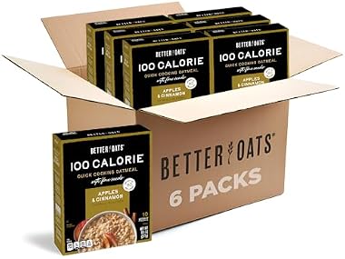 6PK Better Oats Apples and Cinnamon Oatmeal