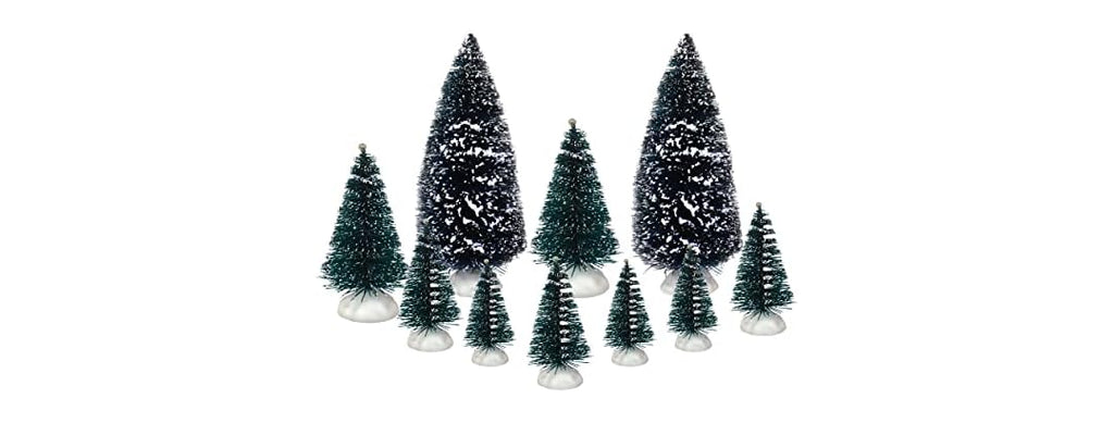 Top Treasures Set of 10 Christmas Trees