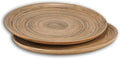 LEXA 12" Bamboo Round Serving Tray Set