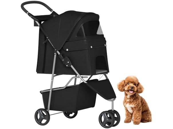 BestPet | 3-Wheel Pet Stroller | Dog and Cat Stroller