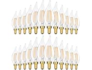 24PK GoBright 4W Candelabra Light Bulbs -Choose Color