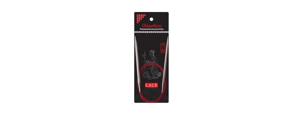 ChiaoGoo SS Red Lace Circular 24" US 13