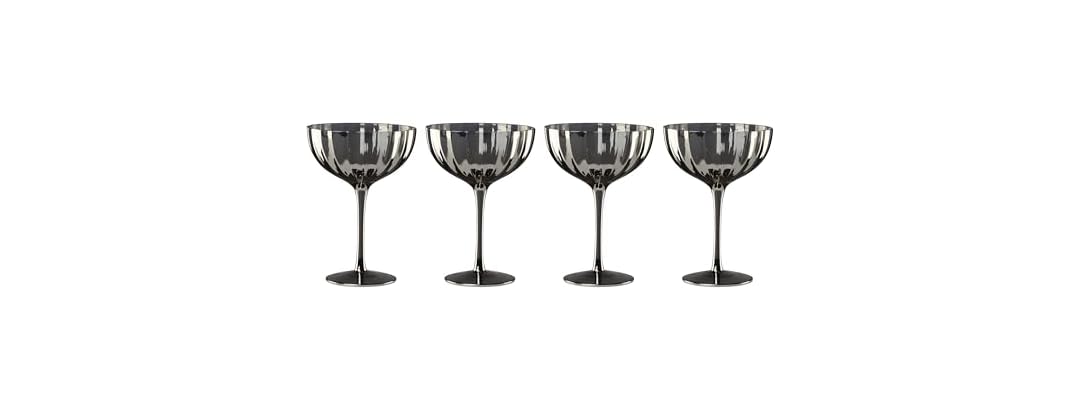 Lenox Glassware, Curva Luxe Coupe Set Of 4