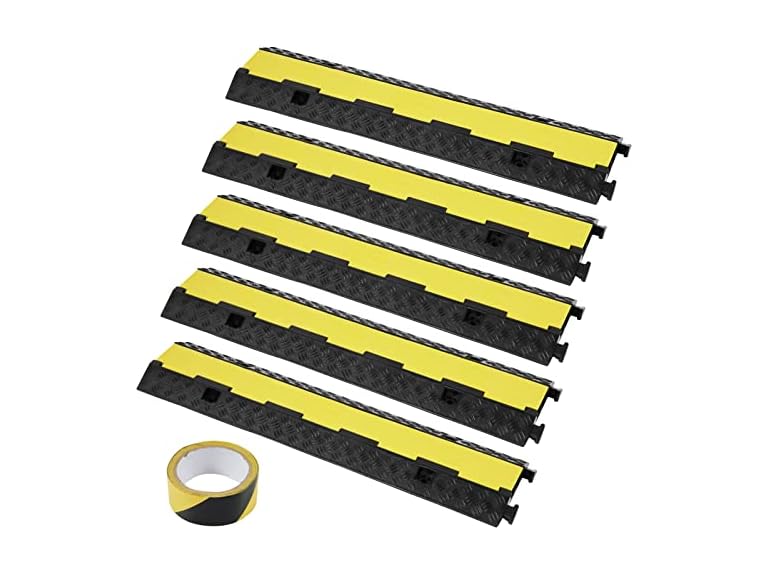 5-Piece Rubber Cable Guard, Dual Channel, 12000