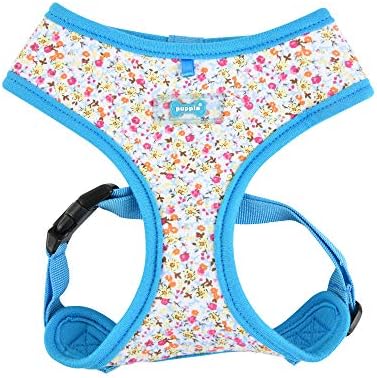 Puppia Wildflower Harness A - Sky Blue - M