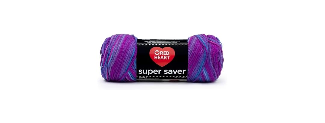 Red Heart Super Saver Yarn - Grape Fizz