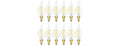 GoBright 12Pk Dimmable E12 LED Candelabra Bulbs, 60W