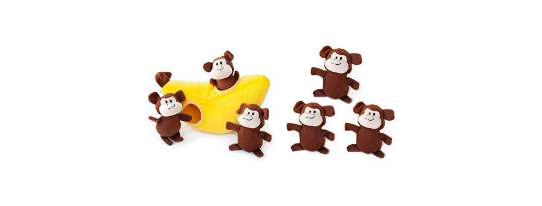 ZippyPaws Monkey Banana Set