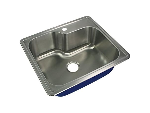 Transolid MTSO252212-1 Kitchen Sink, Stainless Steel