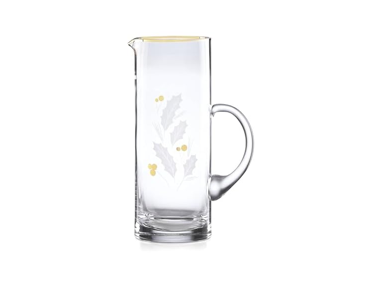 Lenox  Holiday Gold Pitcher, Christmas Theme
