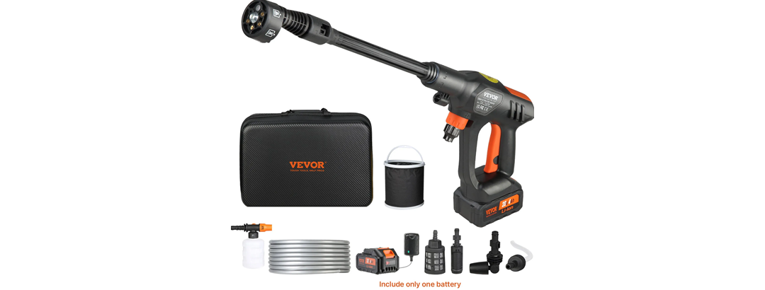 Cordless Pressure Washer, 652-PSI 1.1 GPM