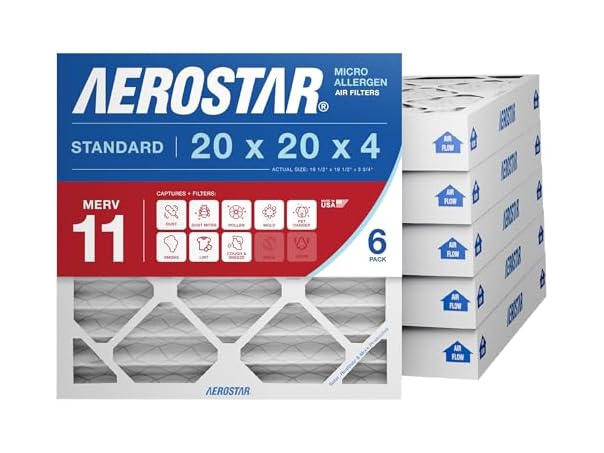 Aerostar 20x20x4 MERV 11 - 6 Count