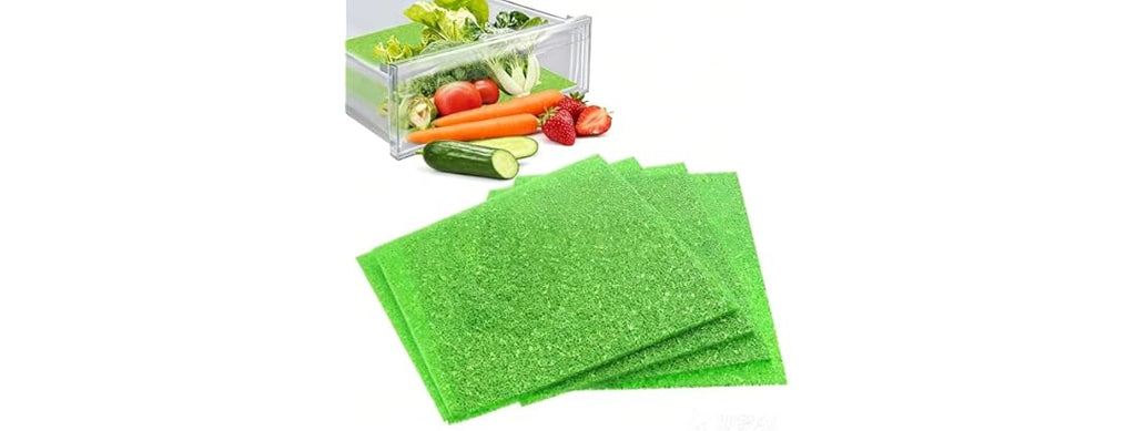 MAXTBEE 4 Pcs Fridge Drawer Liners