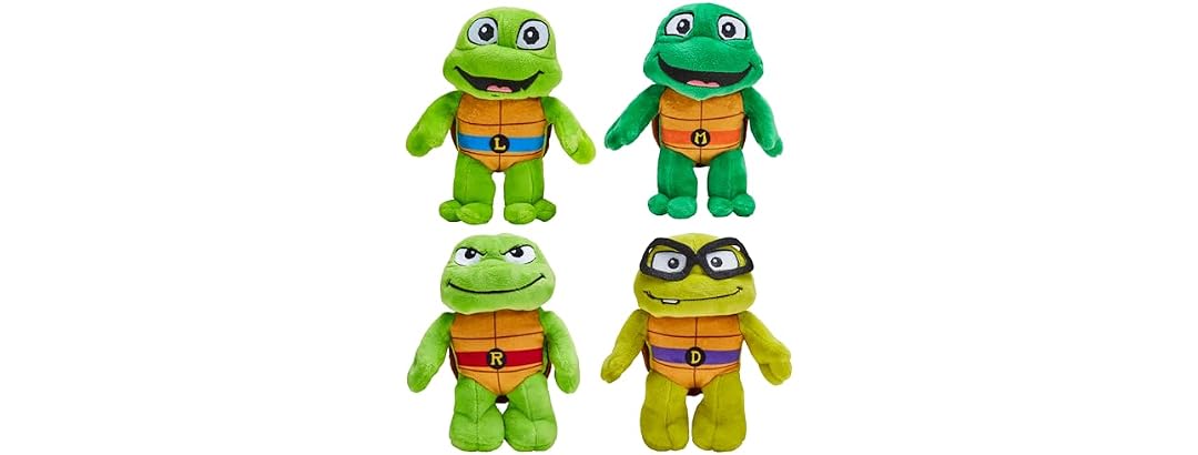 Teenage Mutant Ninja Turtles Tales of The TMNT Toddler Plush 4pk