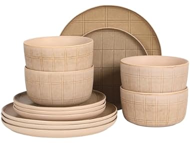 Gisbon Elite Butterwick 12 Piece Plates and Bowls Set