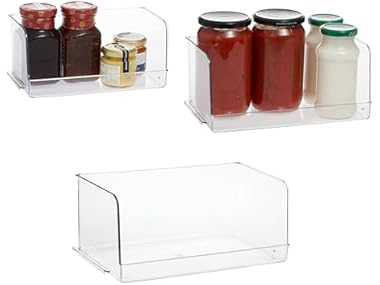 Clear Refrigerator Organanizer 3 Pack