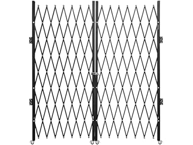 Double Folding Security Gate, 6-1/2\' H x 12\'
