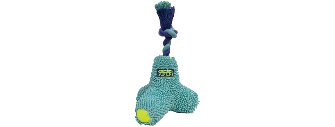 Outward Hound FlyFetch Rope Tug Dog Toy, Plush