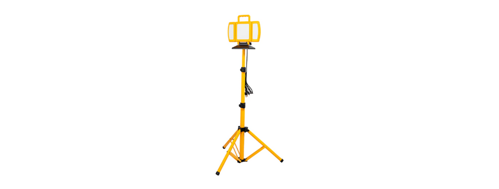 BrightLiving 2-in-1 Foldable LED Work Light w/ Tripod
