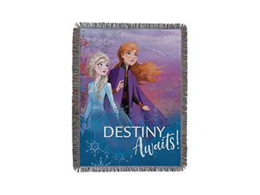 Frozen Woven Tapestry Throw Blanket