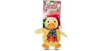 Bow Wow Pet Duck with Santa Hat Plush Dog Toy