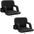 Stadium Seat with Back Support, Wide Bleacher