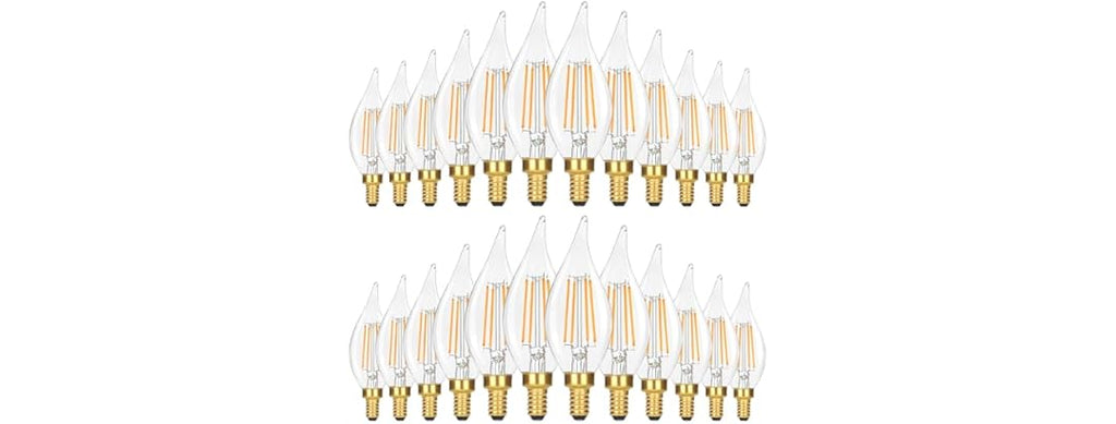 24PK GoBright 4W Candelabra Light Bulbs -Choose Color