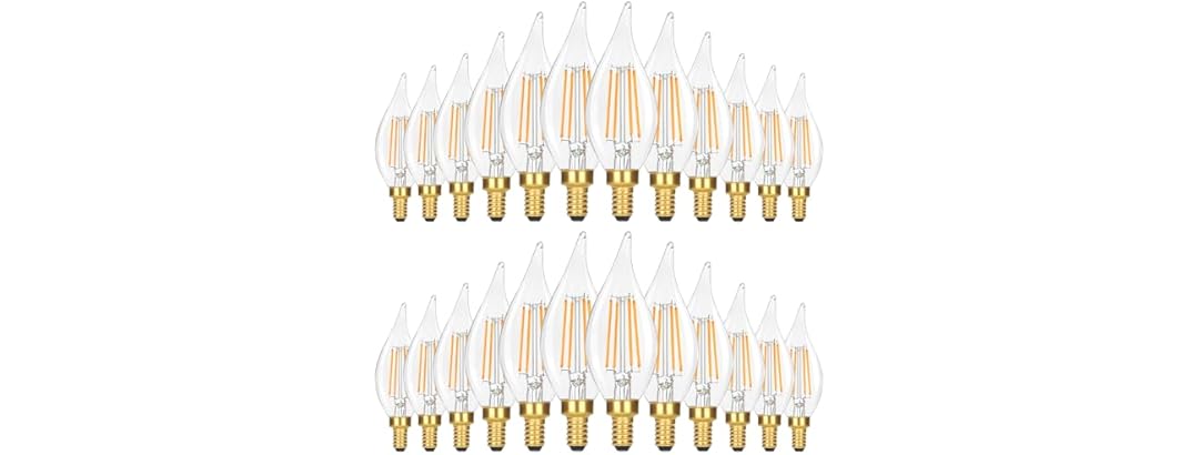 24PK GoBright 4W Candelabra Light Bulbs -Choose Color