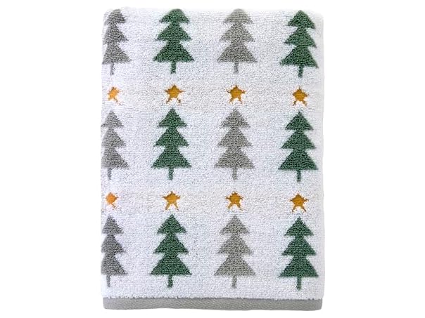 SKL Home Multi Trees 100% Cotton Premium Bath Towel