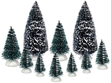 Top Treasures Set of 10 Christmas Trees