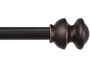 Kenney Kendall Knob Window Curtain Rod