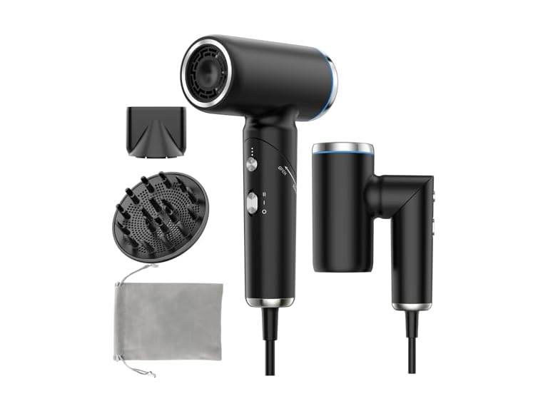 WEEYUM Folable hair dryer-Blcak