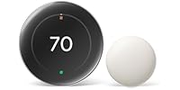 Google Nest 4th Gen Thermostat + 2nd Gen Sensor - Siver